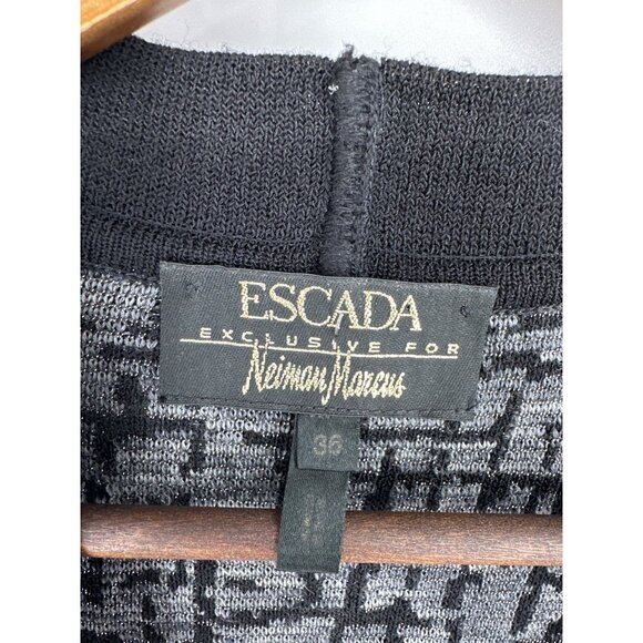 Escada Exclusive For Neiman Marcus Open Front Long Sleeve Cardigan Jacket Sz 36 - Picture 3 of 8